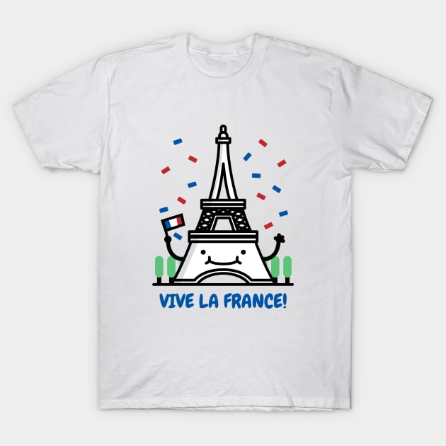 Vive la France T-Shirt by CANVAZSHOP